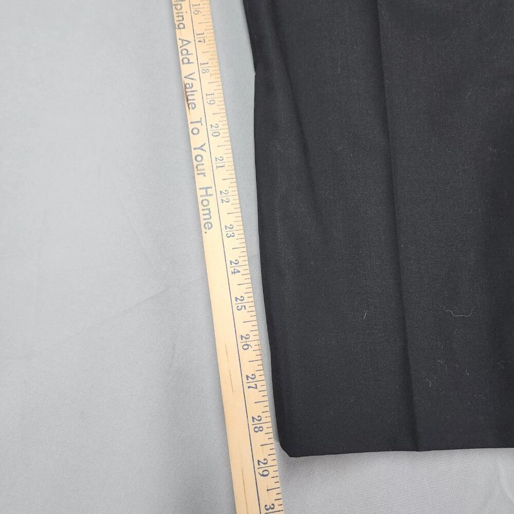 Nordstrom Mens Dress Pants 36x29 Black Tech Smart Trim Fit Wool Blend Stretch - Picture 11 of 11